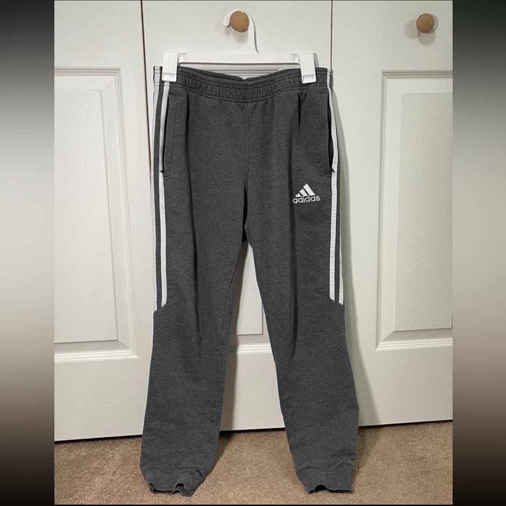 Adidas Sweat Pants in Medium Grey Heather